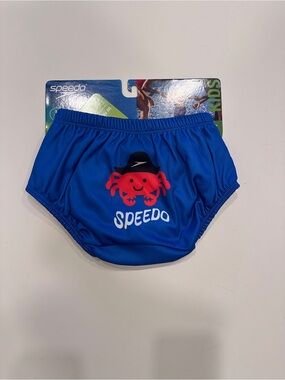 Speedo Kids Reusable Blue Crab Swim Diaper NWT 18M
